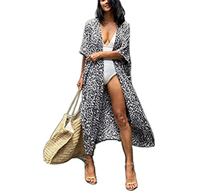 Jecarden Long Kaftan Dress Caftan Plus Size Dress Women Casual Boho Summer Oversize Dress Kaftan Nighty Beachwear Cover Ups